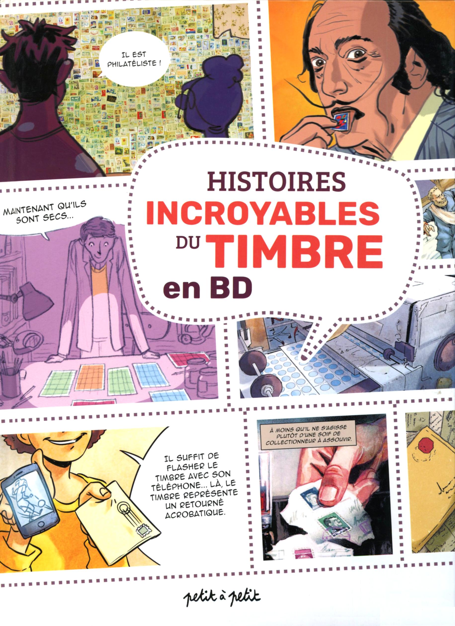 Couverture d'histoires incroyables du timbre en BD.