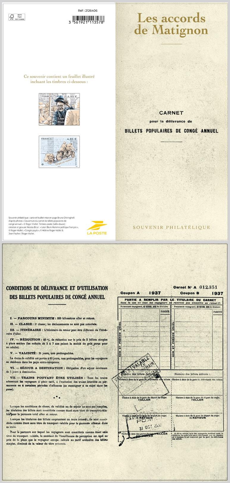 Billet populaire de Congé.